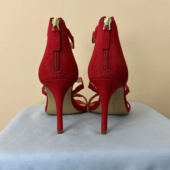 Scalloped Three-Strap J. Crew Heels - Picture 6 of 9